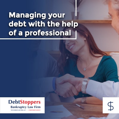 Managing your debt with the help of a professional